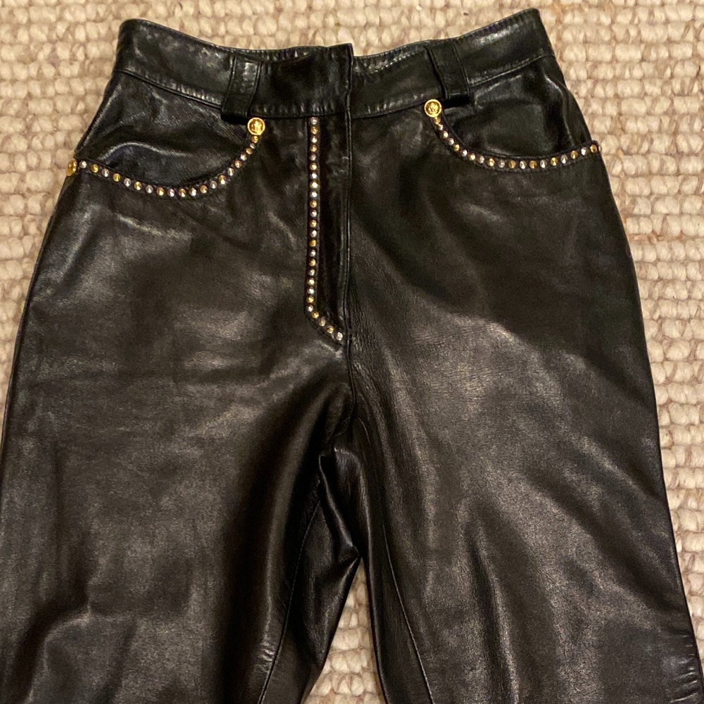 *EPIC* Authentic ‘Gianni Versace’ Vintage HR Leather pants